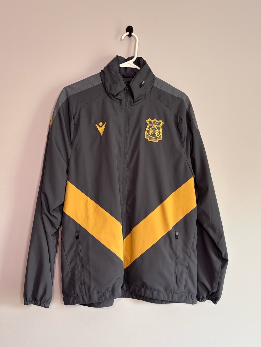 Wrexham AFC Macron Full Zip Hooded Jacket Medium